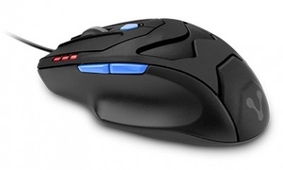 Mouse VORAGO Mo-408, Negro, 6 botones, USB, Laser, 3400 DPI